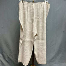 Load image into Gallery viewer, EIleen Fisher Tan Linen Pants (1X)
