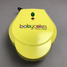 Load image into Gallery viewer, Babycakes Mini Donut Maker - Makes Half Dozen - Lemon Yellow (10")
