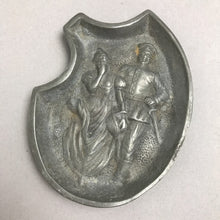 Load image into Gallery viewer, Vintage Metal Risque Double Sided Man and Woman Tray Ashtray Naughty (5x4)
