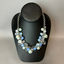 Load image into Gallery viewer, Erika Lyons Shades of Blue Faceted Glass Bead Faux Pearl Necklace (20")
