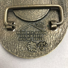 Load image into Gallery viewer, Vintage John Wayne Belt Buckle Rainy Mountain Design Solid Brass (3x4)
