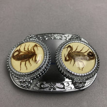 Load image into Gallery viewer, Real 2 Scorpion Silver Tone Belt Buckle (3x4)
