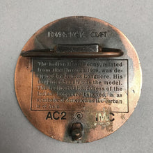 Load image into Gallery viewer, Vintage Indian Metal Craft 1877 Indian Head Penny Belt Buckle (3")
