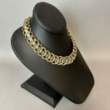 Load image into Gallery viewer, Vintage Goldtone Overlapping Circles Chunky Chain Necklace (15")
