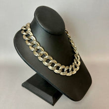 Load image into Gallery viewer, Vintage Silvertone Chunky Rounded Chain Necklace (17")
