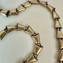 Load image into Gallery viewer, Vintage Gold Filled Trianglular Link Chain Necklace (17")
