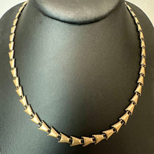 Load image into Gallery viewer, Vintage Gold Filled Trianglular Link Chain Necklace (17")
