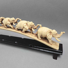 Load image into Gallery viewer, March of the Elephants - Elephants on Bridge Figurine (5.5x20.5x2) (As-Is - Front Trunk Repaired)
