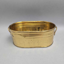 Load image into Gallery viewer, Small Brass Cachepot (3x8x5)
