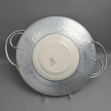Load image into Gallery viewer, Triumph Limoges Floral Plate Aluminum Farberware Server (21x16)
