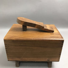 Load image into Gallery viewer, Vintage Kiwi Shoe Shine Kit Wooden Box Filled with Contents - Brushes Polish (8x8x11)
