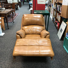 Load image into Gallery viewer, Brown Faux Leather Recliner (40x42x41)
