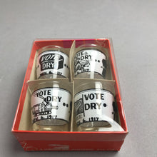 Load image into Gallery viewer, Vintage Anchor Hocking Set of 4 Prohibition Jigger Glasses w/Box 2.5 OZ
