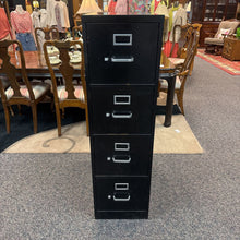 Load image into Gallery viewer, Black 4 Drawer File Cabinet (52x15x29)
