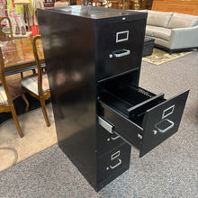 Load image into Gallery viewer, Hon Black 4 Drawer File Cabinet (52x15x27)
