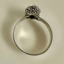 Load image into Gallery viewer, Sterling Garnet Ring sz 8
