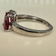 Load image into Gallery viewer, Sterling Ruby Ring sz 5
