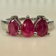 Load image into Gallery viewer, Sterling Ruby Ring sz 5

