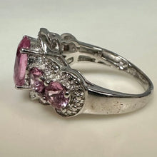 Load image into Gallery viewer, Sterling Pink Topaz Ring sz 6
