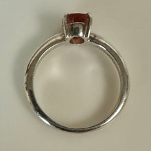 Load image into Gallery viewer, Sterling Peach Tourmaline Ring sz 7
