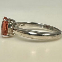 Load image into Gallery viewer, Sterling Peach Tourmaline Ring sz 7
