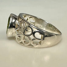 Load image into Gallery viewer, Sterling Peridot Ring sz 7
