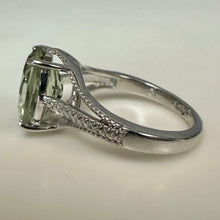 Load image into Gallery viewer, Sterling Aquamarine Ring sz 7
