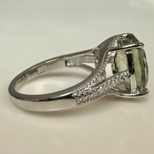 Load image into Gallery viewer, Sterling Aquamarine Ring sz 7
