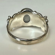 Load image into Gallery viewer, Sterling Rainbow Moonstone Ring sz 8
