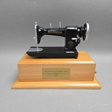 Load image into Gallery viewer, Commemorative Bernina 105 Sewing Machine 75th Anniversary Music Box (6x8.5x4.5)
