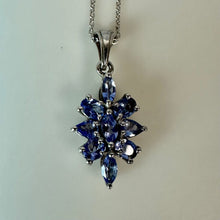 Load image into Gallery viewer, Sterling Tanzanite Pendant on 20" Chain (1")
