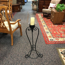 Load image into Gallery viewer, Black Metal Candle Stand (40" Tall)

