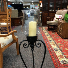 Load image into Gallery viewer, Black Metal Candle Stand (40" Tall)
