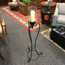 Load image into Gallery viewer, Black Metal Candle Stand (50" Tall)
