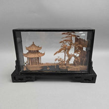 Load image into Gallery viewer, Chinese Carved Cork Shadow Box (~6.25x10x2.25)
