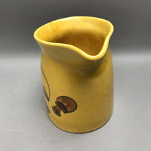 Load image into Gallery viewer, Los Angeles Potteries Yellow Mushroom Pitcher (7")
