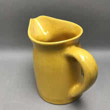 Load image into Gallery viewer, Los Angeles Potteries Yellow Mushroom Pitcher (7")
