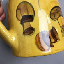 Load image into Gallery viewer, Los Angeles Potteries Yellow Mushroom Pitcher (7")
