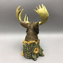 Load image into Gallery viewer, Resin Moose Head Figurine (7.5x5x5)
