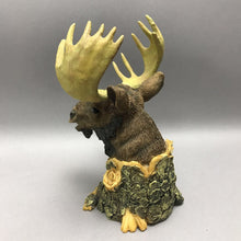 Load image into Gallery viewer, Resin Moose Head Figurine (7.5x5x5)
