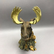 Load image into Gallery viewer, Resin Moose Head Figurine (7.5x5x5)
