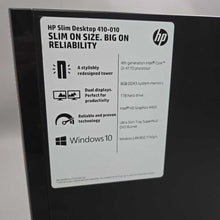 Load image into Gallery viewer, HP Slim Desktop Computer PC #410-010 (Windows 10; Intel i3; 8GB; 1TB)

