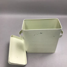 Load image into Gallery viewer, White Metal Flour Canister with Handles (8x8x4)(As Is)

