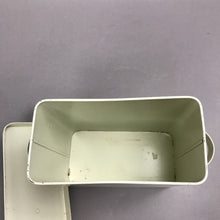 Load image into Gallery viewer, White Metal Flour Canister with Handles (8x8x4)(As Is)
