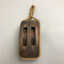 Load image into Gallery viewer, Wooden Nautical Decorative Pulley Wall Hanging Decor (8")
