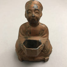 Load image into Gallery viewer, Antique Japanese Bronze Asian Man Figural Incense Burner 19th Century Japan (4.5")
