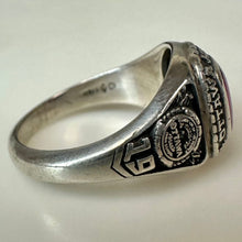 Load image into Gallery viewer, Vintage OTHS Sterling Ruby Class Ring sz 8
