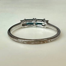 Load image into Gallery viewer, Sterling London Blue &amp; White Topaz Ring sz 10.25

