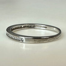 Load image into Gallery viewer, Sterling Pave CZ Stacking Ring As-Is sz 8
