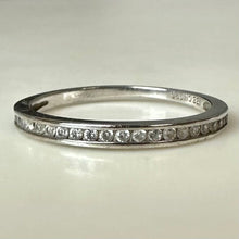 Load image into Gallery viewer, Sterling Pave CZ Stacking Ring As-Is sz 8
